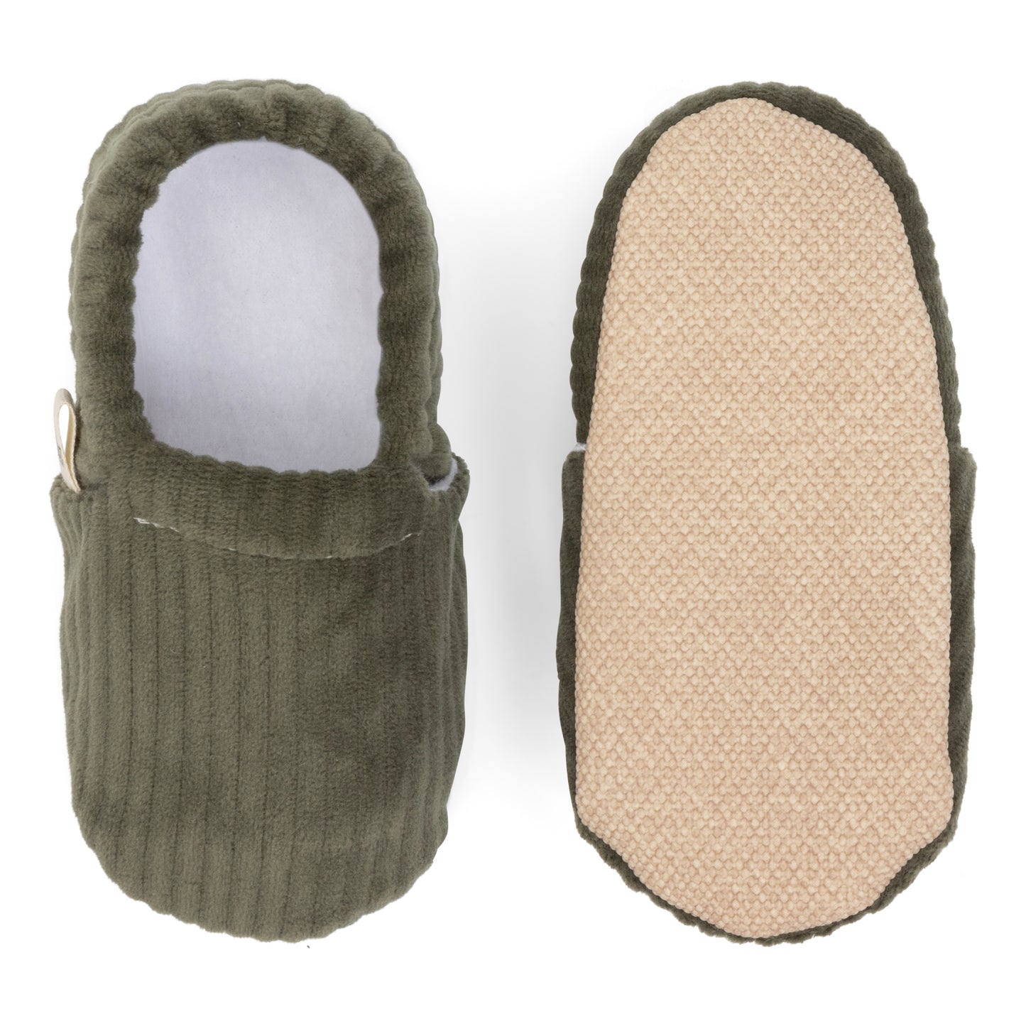 ZUSSEN Antislip Sloffen | Corduroy Groen