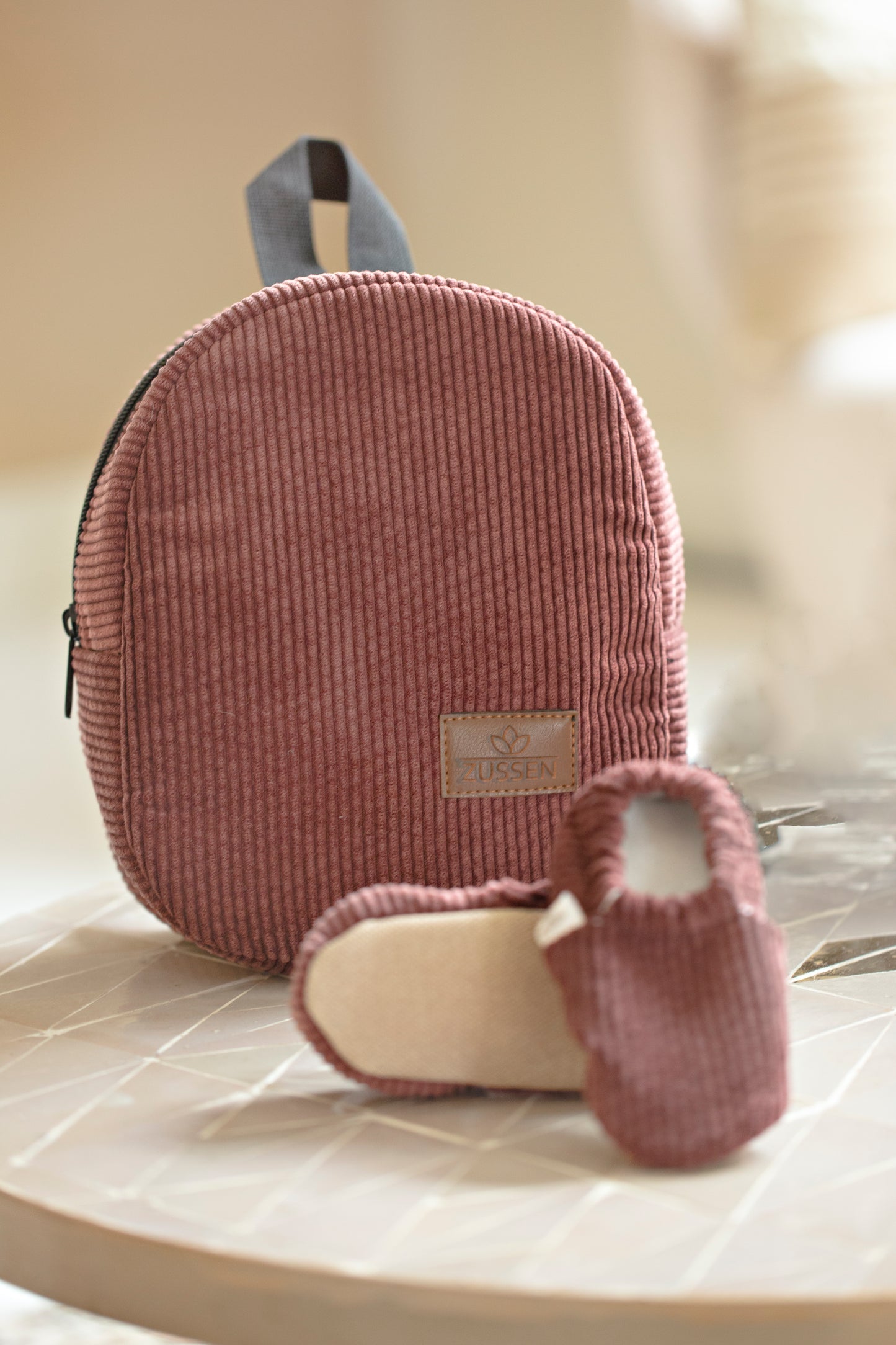 ZUSSEN Rugtas | Corduroy Roze