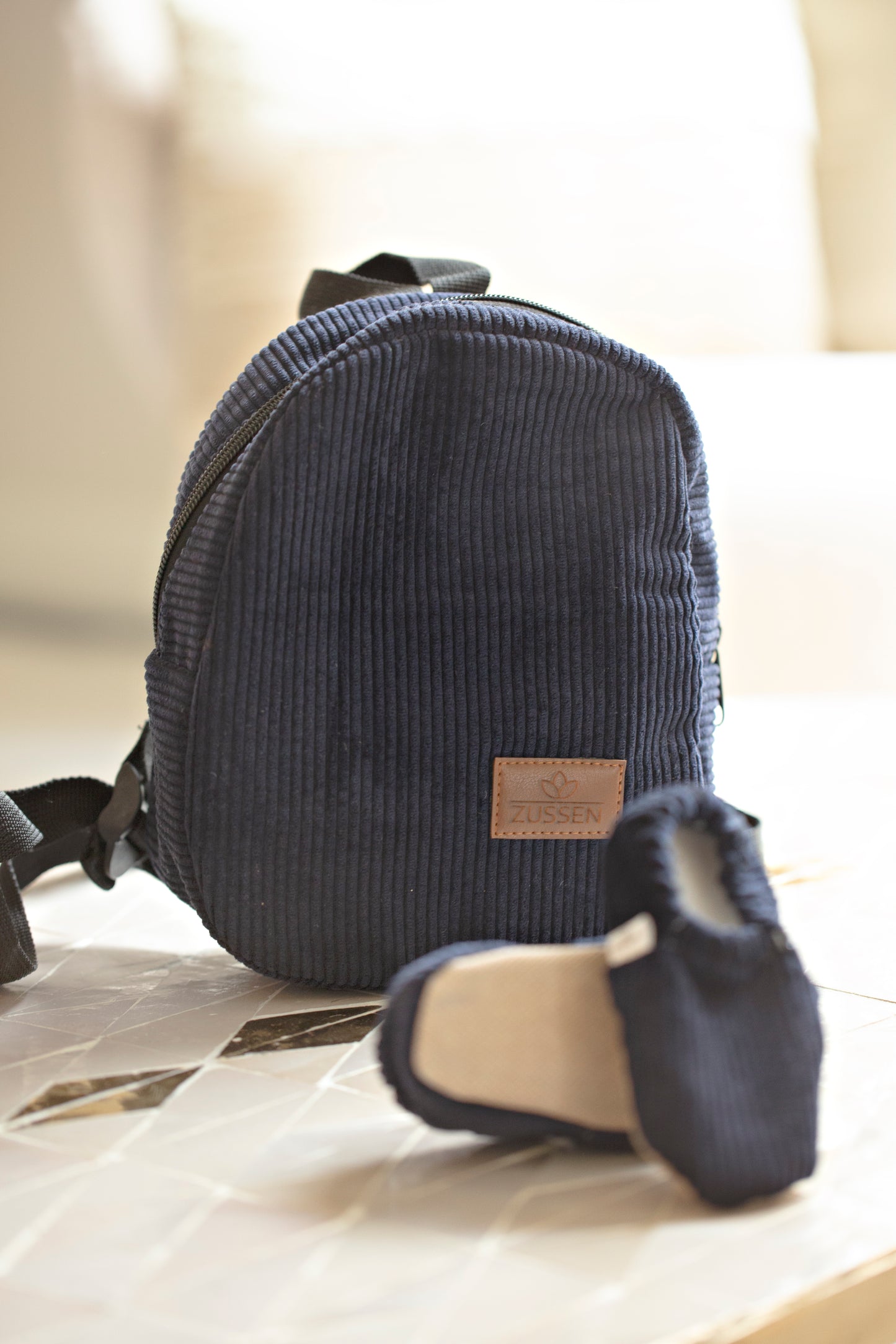 ZUSSEN Rugtas | Corduroy Blauw