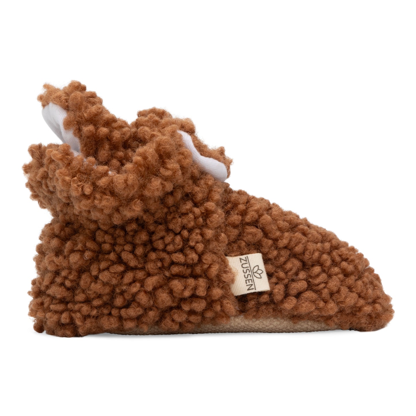 ZUSSEN Antislip Sloffen | Baby Drukknoopjes | Teddy Brown