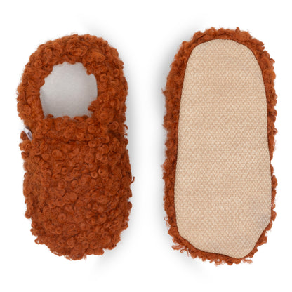 ZUSSEN Antislip Sloffen | Teddy Roestbruin